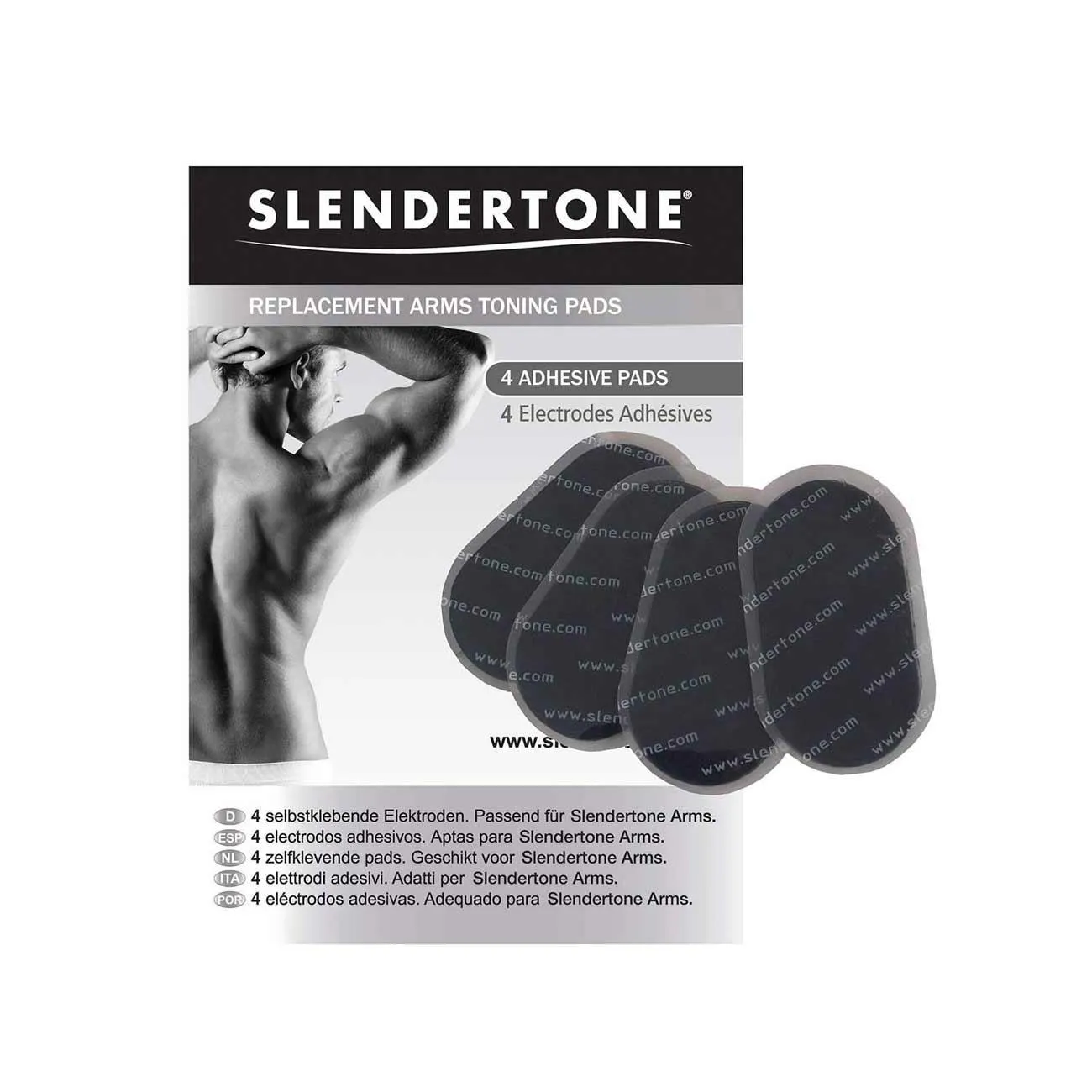 Replacement Arms Toning Pads for Males - Pack of 4