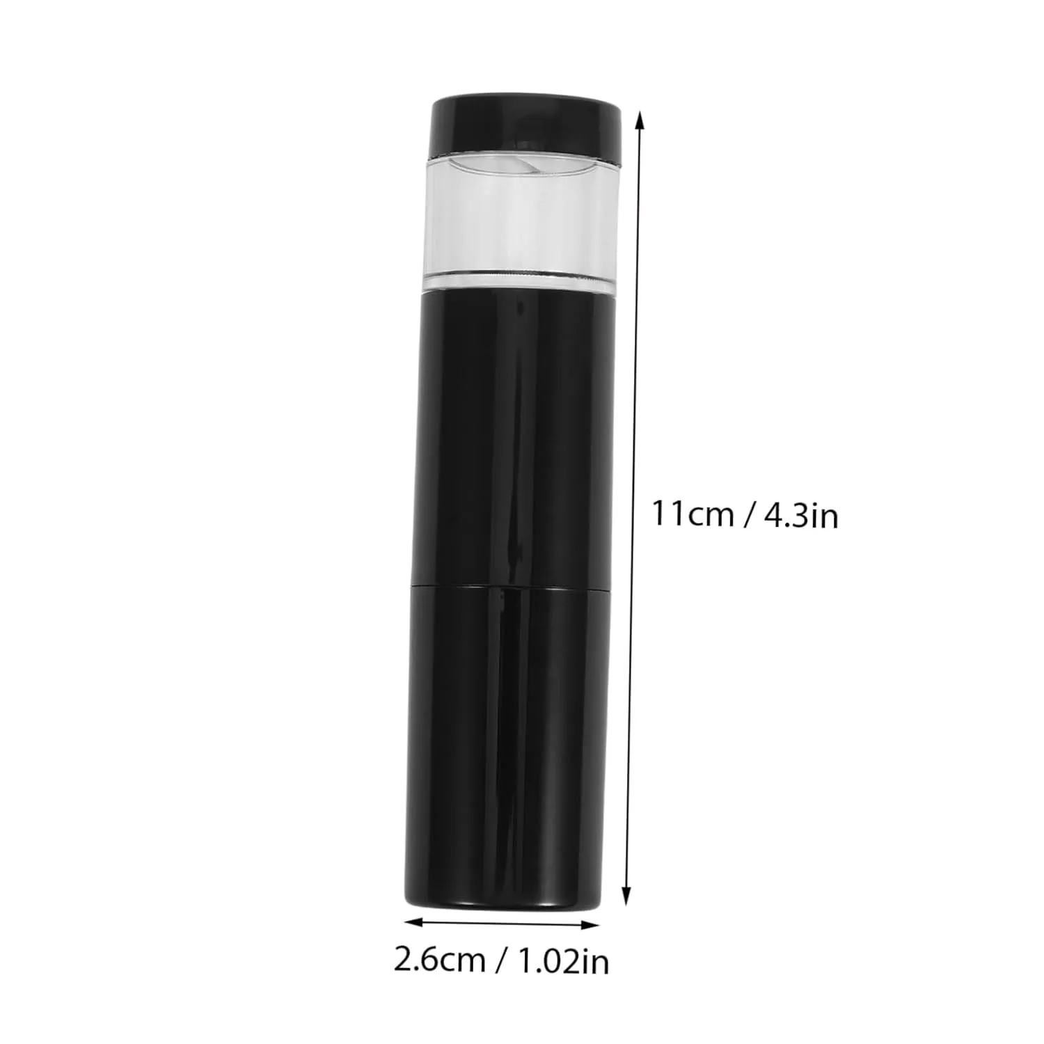 Retractable Makeup Brush with Refillable Loose Bottle Compact Design for Spray Technology for Even Distribution for Blush Contour Application Black