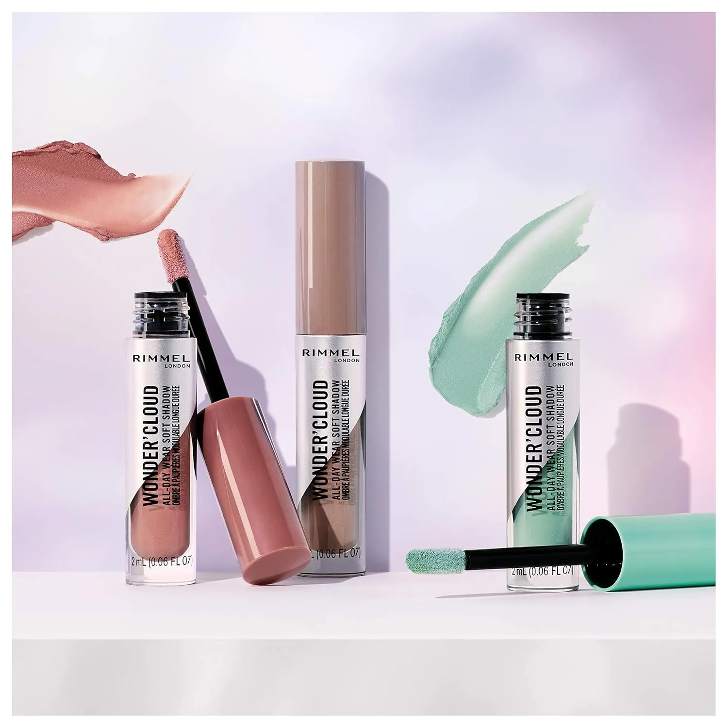 Rimmel London Wonder'Cloud Eyeshadow, Buildable, Long-Wearing, Built-In Primer, 001, Honey Drop, 0.06oz