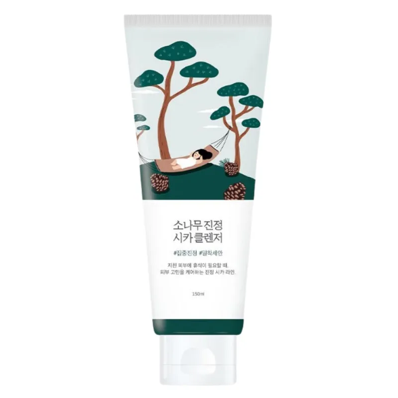 ROUND LAB pine calming cica cleanser غسول السيكا المهدئ من راوند لاب
