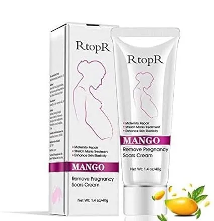 RtopR Natural Herbal Mango Stretch Marks and Scar Removal Cream for Pregnancy