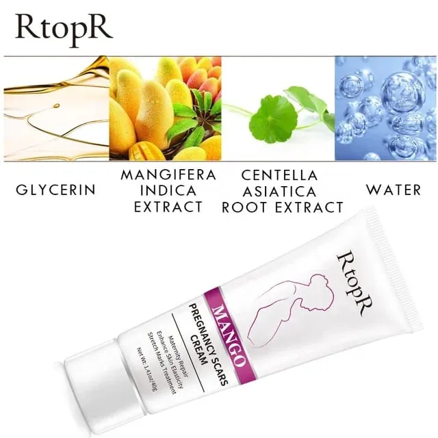 RtopR Natural Herbal Mango Stretch Marks and Scar Removal Cream for Pregnancy