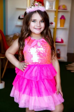 Sequin Top Tiered Dress
