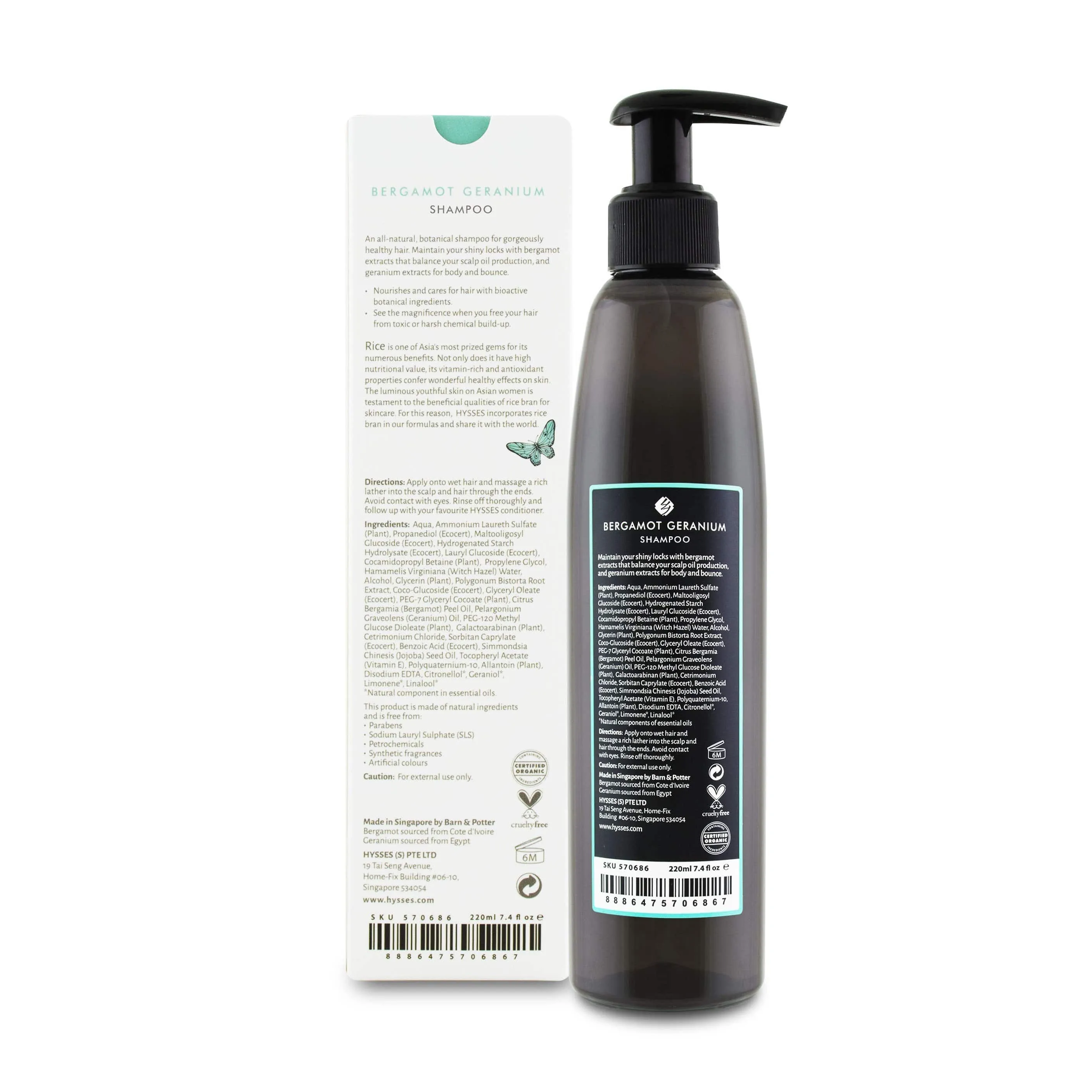 Shampoo Bergamot Geranium, 500ML