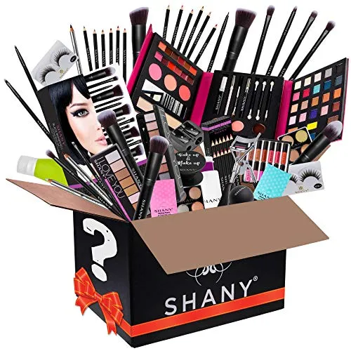 SHANY Gift Surprise - AMAZON EXCLUSIVE - All in One Makeup Bundle - Includes Pro Makeup Brush Set, Eyeshadow Palette,Makeup Set or Lipgloss Set and etc. - COLORS & SELECTION VARY