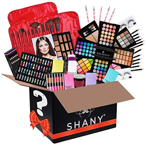 SHANY Gift Surprise - AMAZON EXCLUSIVE - All in One Makeup Bundle - Includes Pro Makeup Brush Set, Eyeshadow Palette,Makeup Set or Lipgloss Set and etc. - COLORS & SELECTION VARY