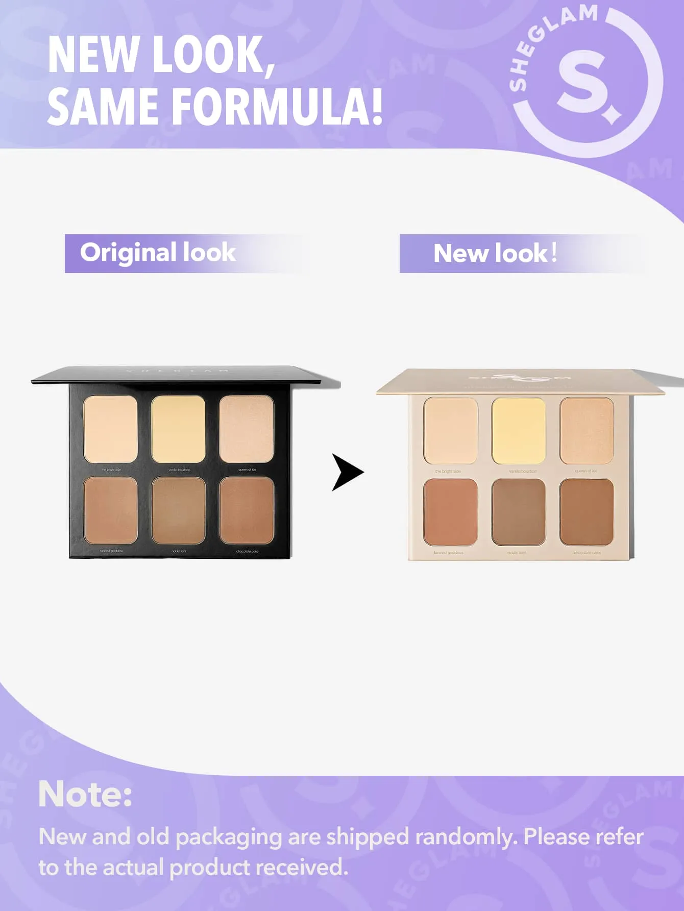 SHEGLAM STEREO FACE Six-NUDE  6-Color Powder Contour Palette