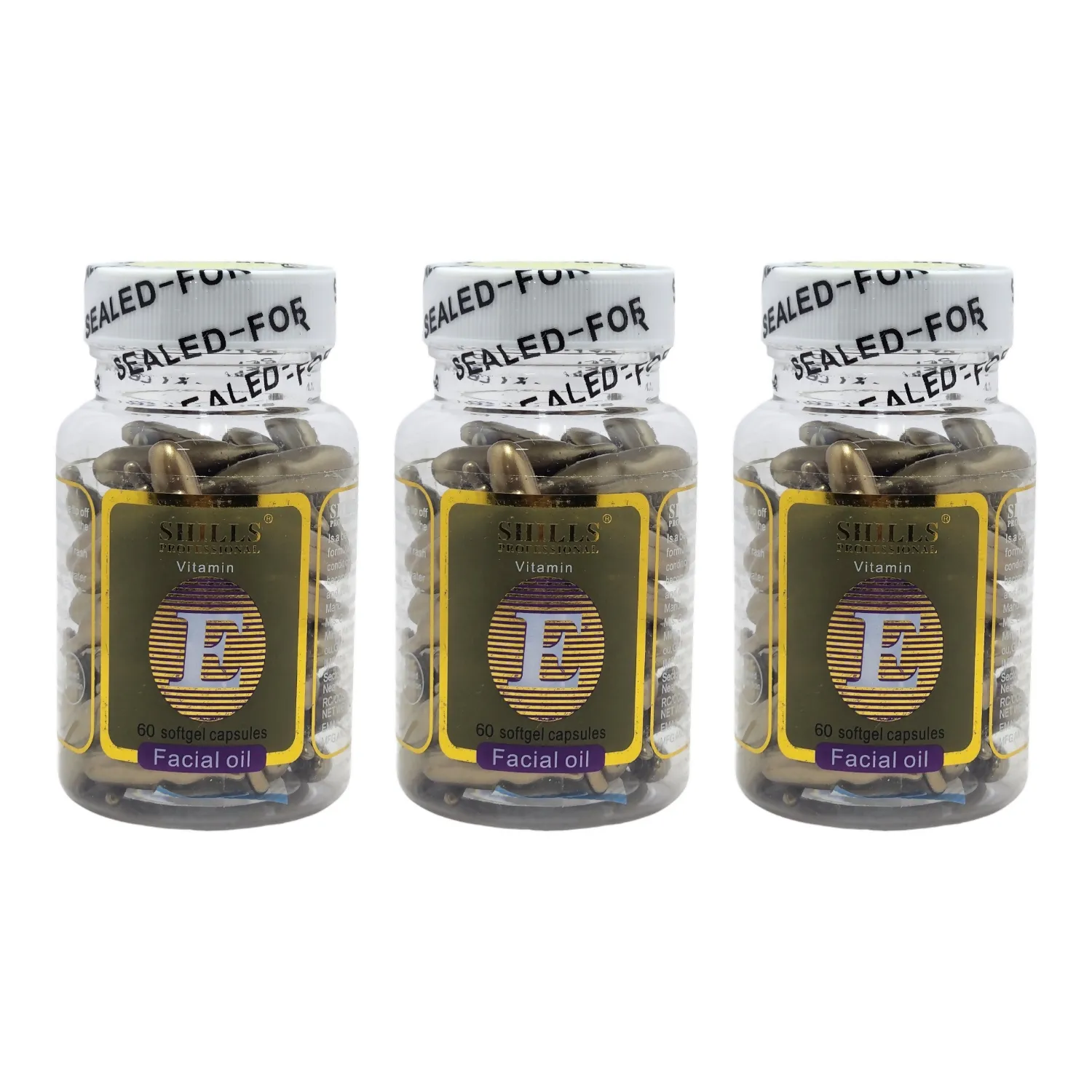 Shills Professional Vitamin E Facial Oil Capsules 24g (Bronze)
