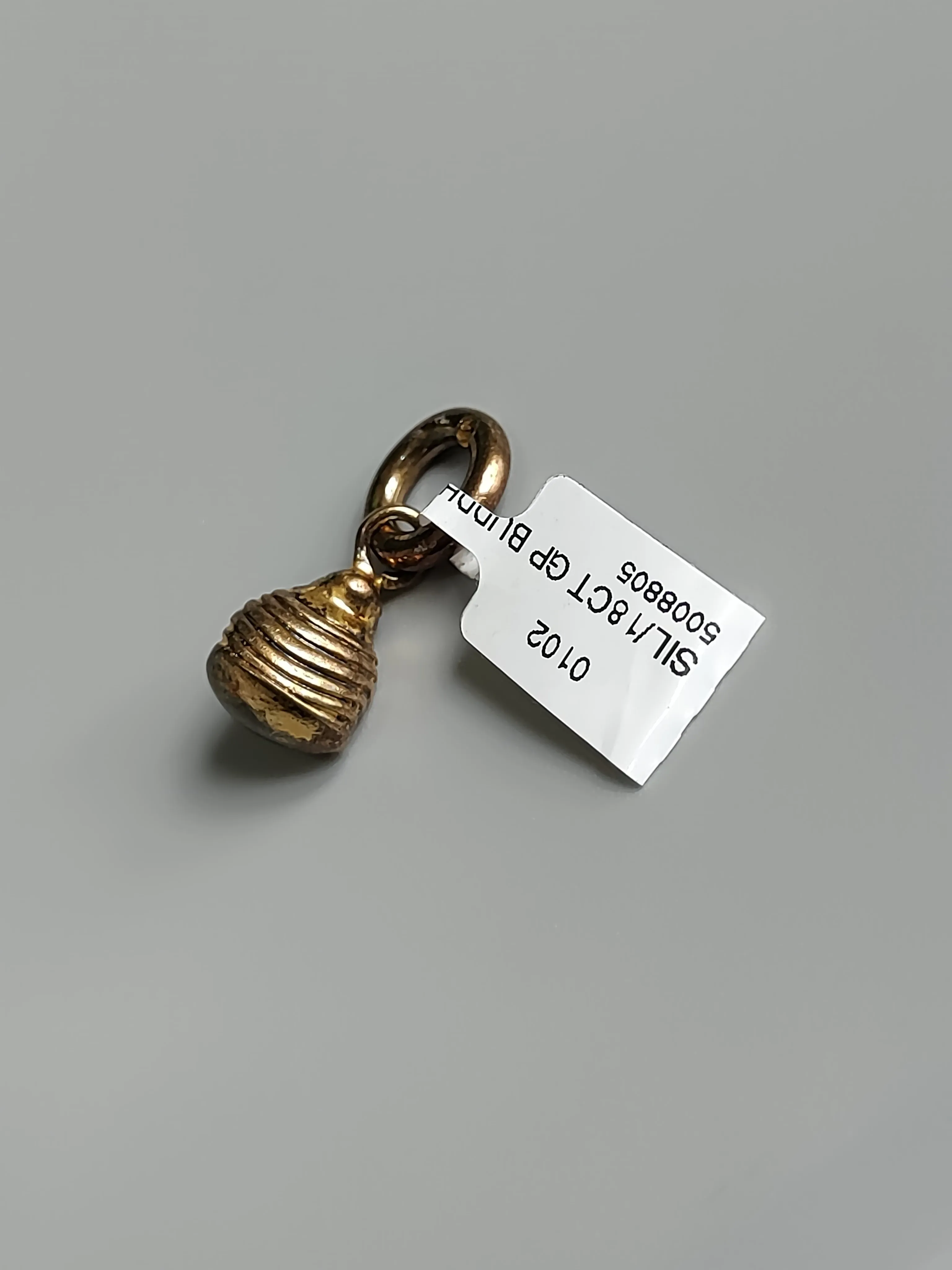 Silver 18ct Gold Plated Buddha Charm