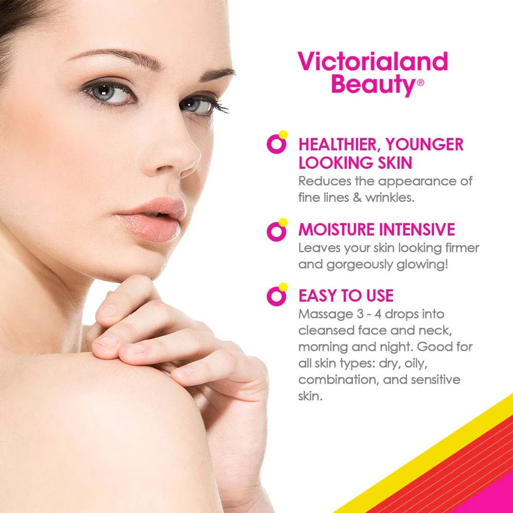 Skin-Loving Elixir Revitalizing Face Oil - Anti-aging, Vitamin Enriched, Skin Care Face Serum (1oz) by VictoriaLand Beauty