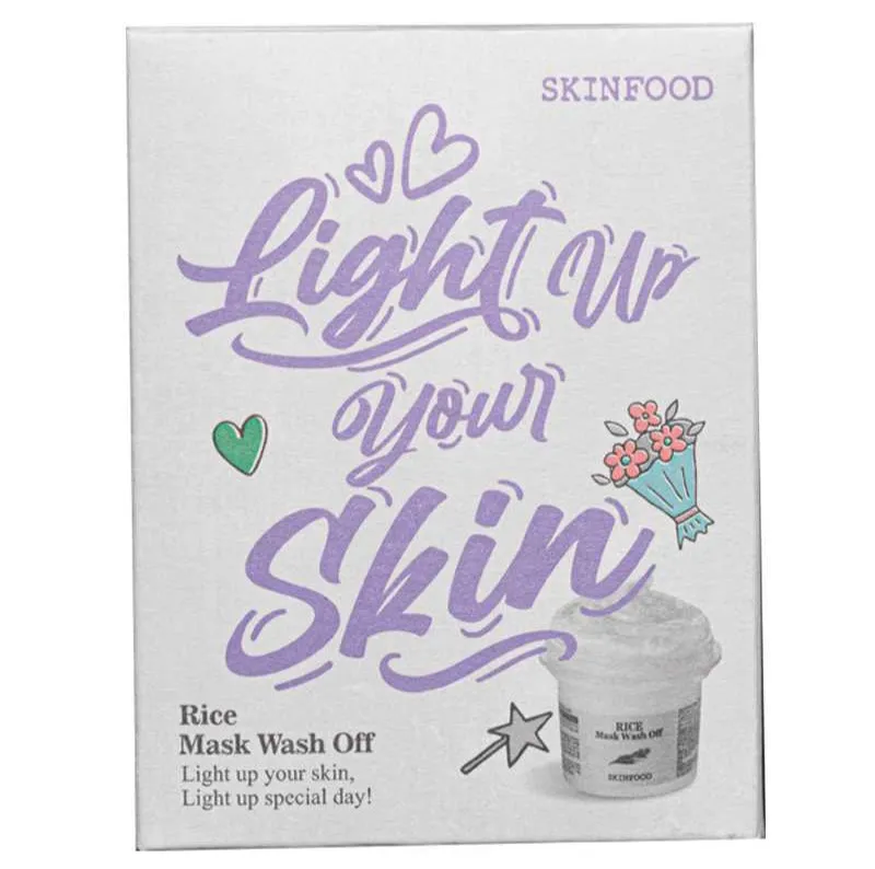 SKINFOOD Rice Wash-Off Face Mask Set [Limited Edition] مجموعه ماسك الرز باصدار محدود