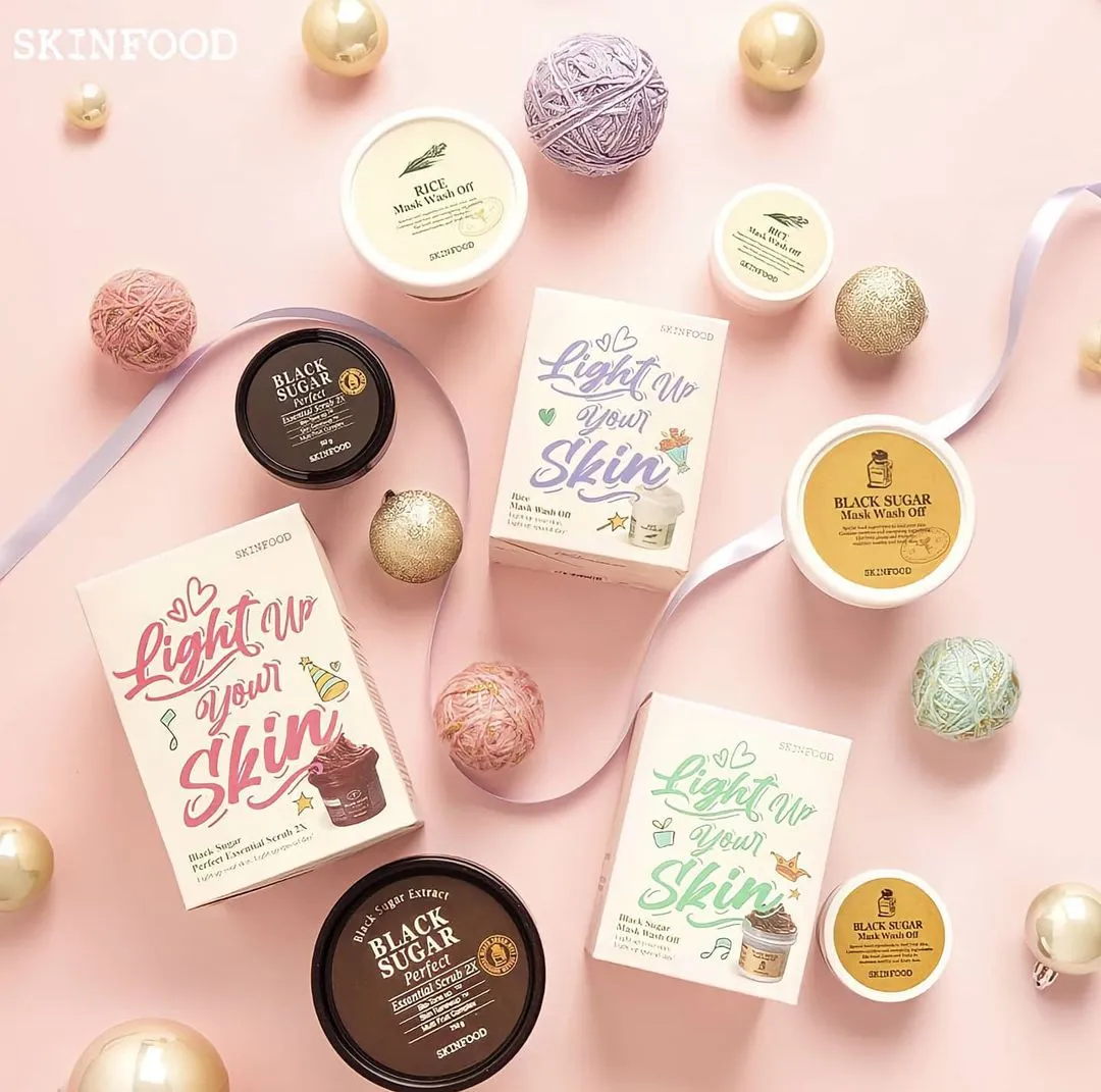 SKINFOOD Rice Wash-Off Face Mask Set [Limited Edition] مجموعه ماسك الرز باصدار محدود