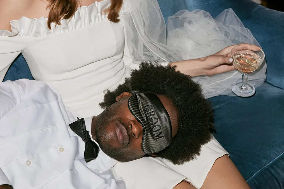 Slip slip pure silk sleep mask - groom