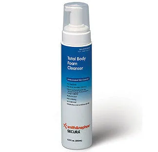 Smith & Nephew 59430379 Secura Total Body Foam Cleanser Antimicrobial Skin Cleanser 250ml Bottle