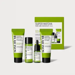 SOME BY MI Super Matcha Pore Care Starter Kit مجموعة العناية بالبشرة بالماتشا لتقليص المسام والتنظيف العميق من سمباي مي