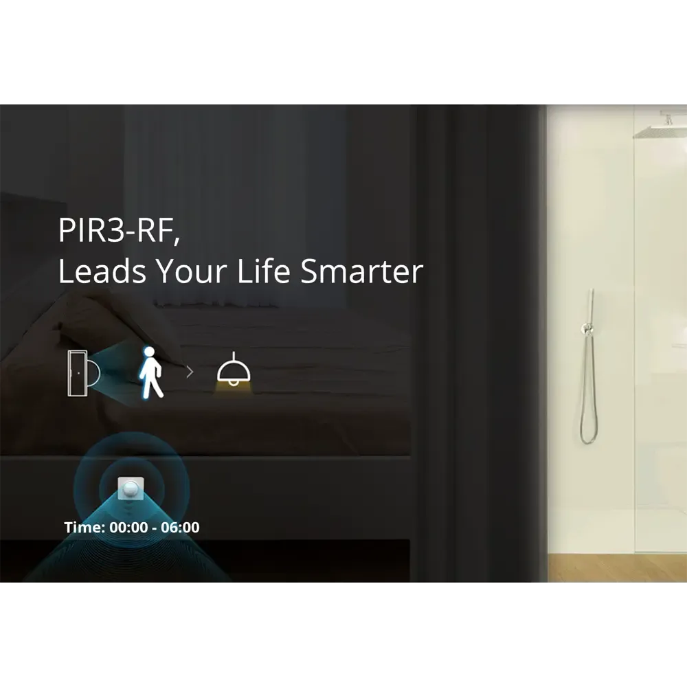 SONOFF PIR3-RF – 433MHZ RF PIR Motion Sensor