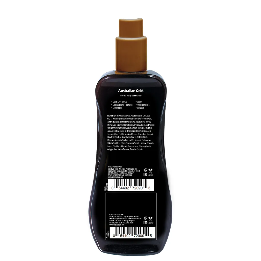 SPF 10 Spray Gel with Bronzer