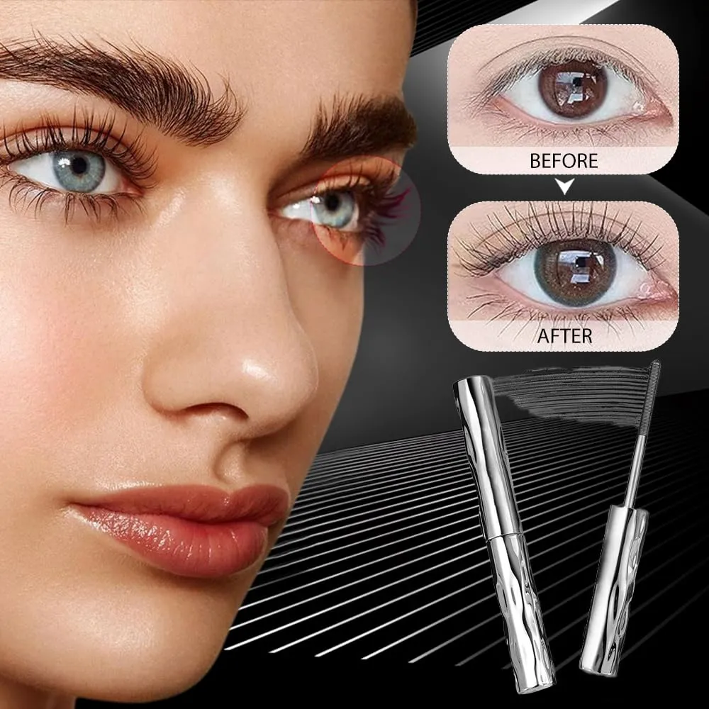 Steel Pipe Eyelash Primer, 2025 New Steel Tube Eyelash Primer Tube Mascara Primer Long-Lasting Curling Mascara, Waterproof Long Curling Mascara for Natural Lengthening (1PC)