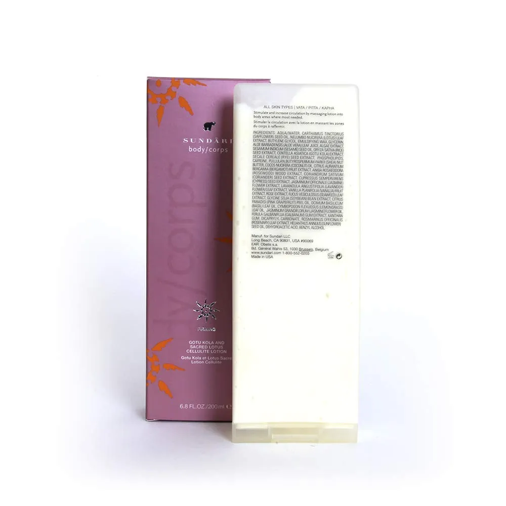 Sundari Gotu Kola and Sacred Lotus Cellulite Lotion, 6.8 Ounce