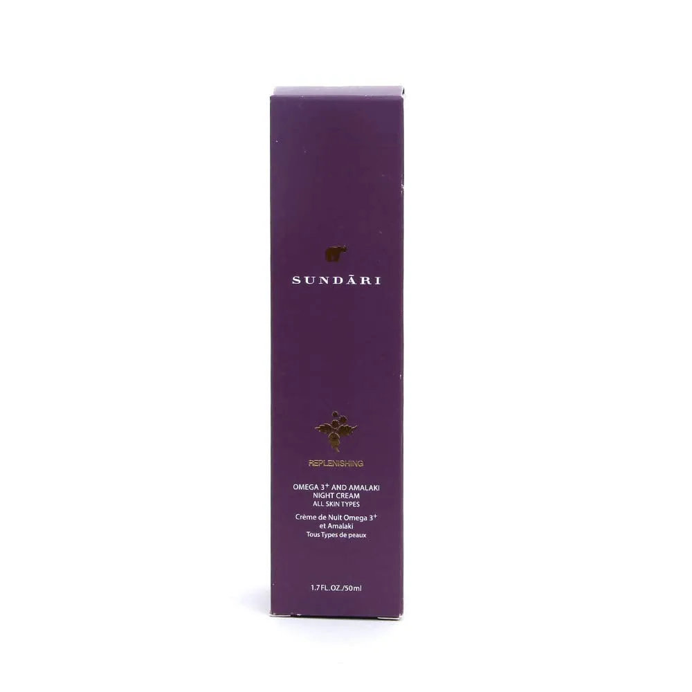 Sundari Omega 3 and Amalaki Night Cream, 1.7 Ounce