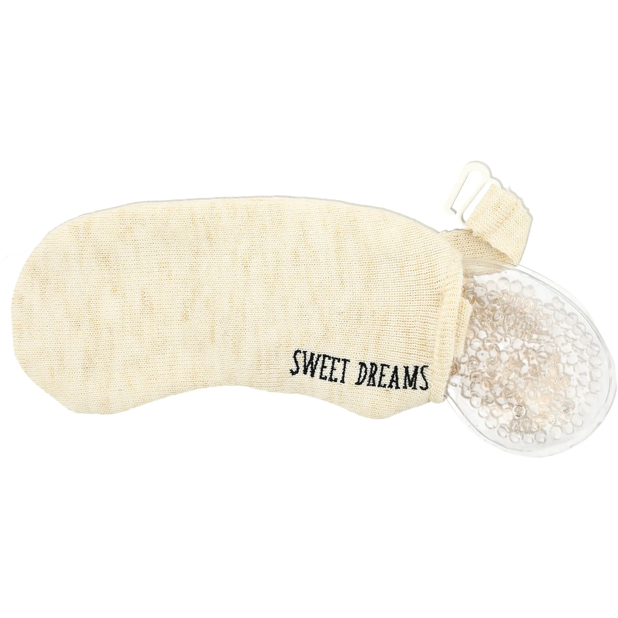 Sweet Dreams Knitted Eye Pillow Hot or Cold Gel Compress