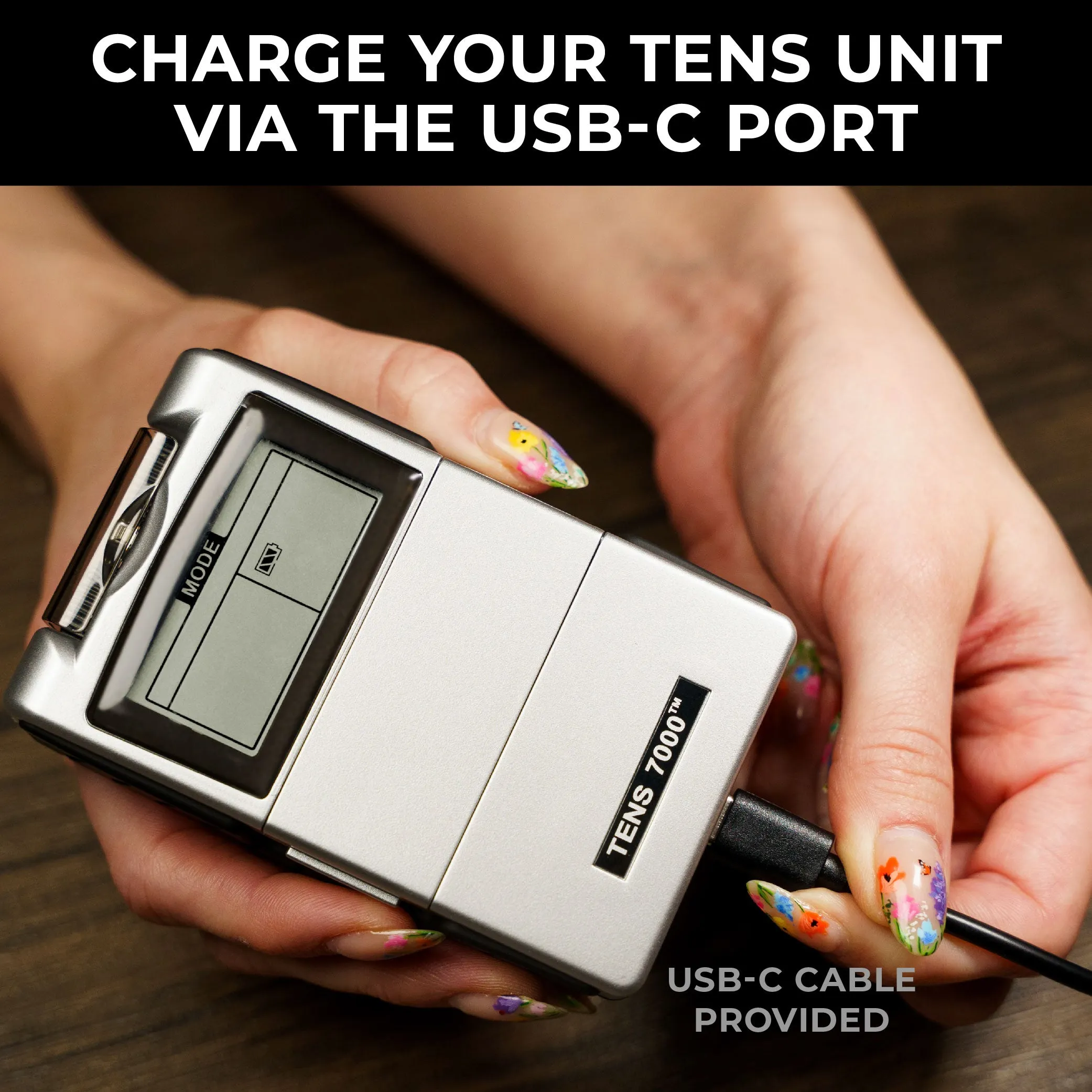 TENS 7000 Rechargeable TENS and EMS Combo Unit, Dual Channel