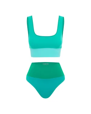 The Contour Crop Top - Greene
