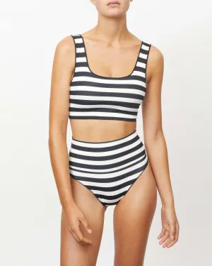 The Contour Crop Top - Licorice