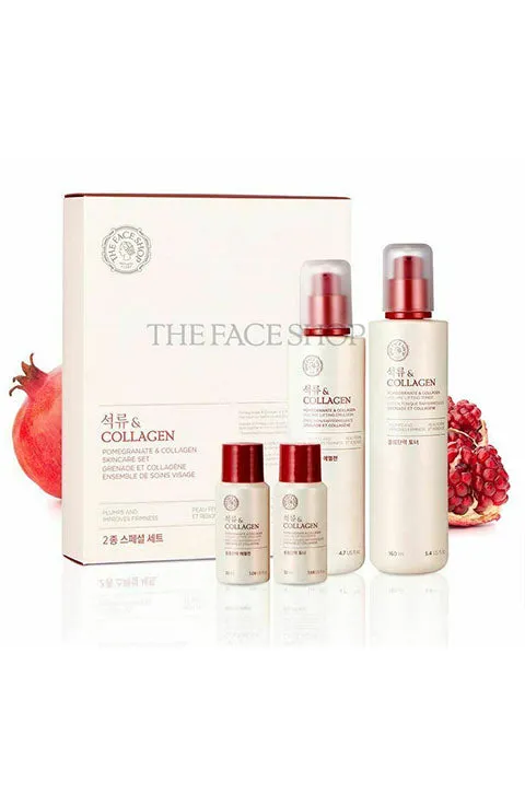 THE FACE SHOP Pomegranate & Collagen Skincare Set