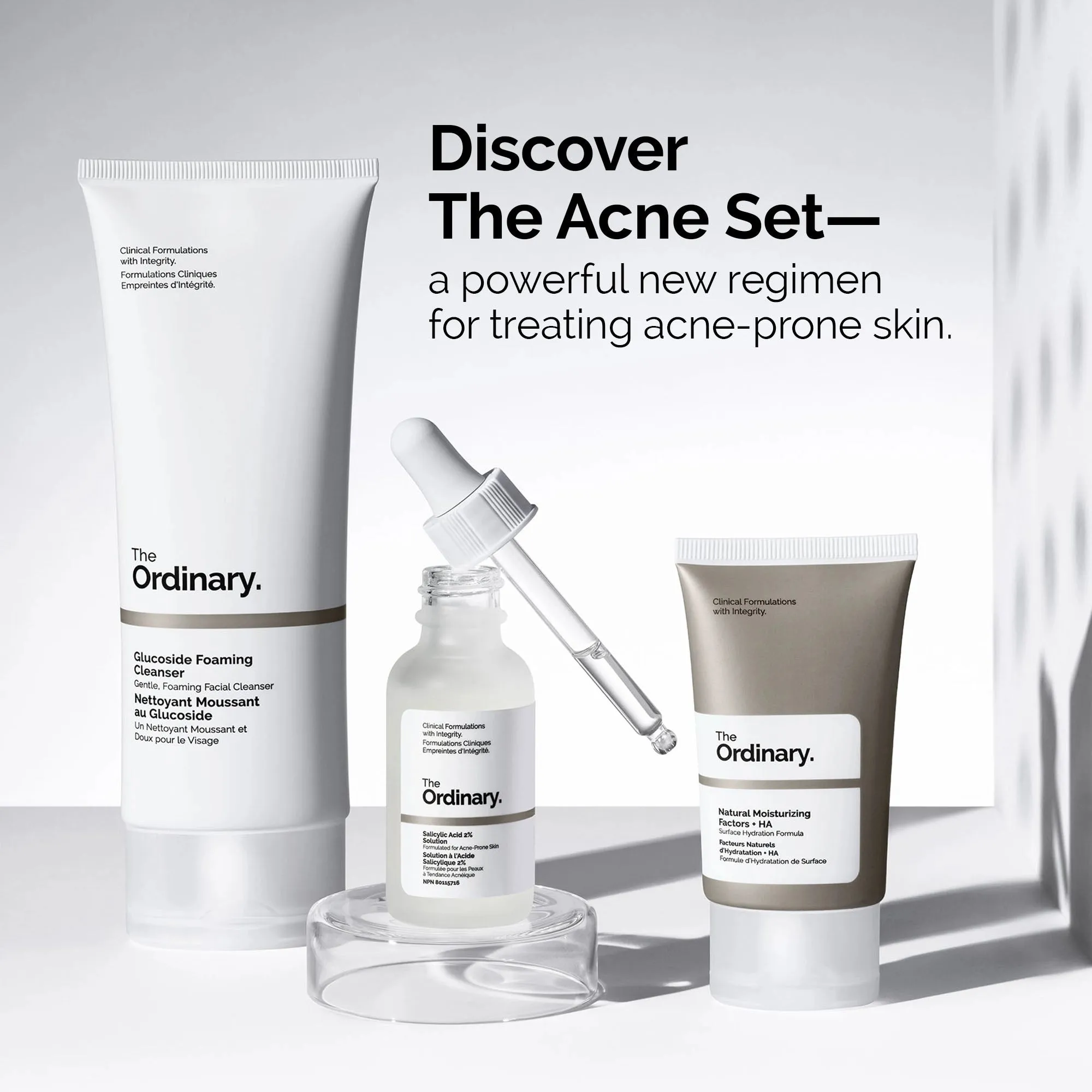 THE ORDINARY the acne set including salysilc acid 2% solution for the treatmint of acne مجموعة الساليسيلك اسد للعناية بالبشرة