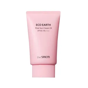 THE SAEM eco earth pink sun cream ex SPF 50  PA     واقي شمس
