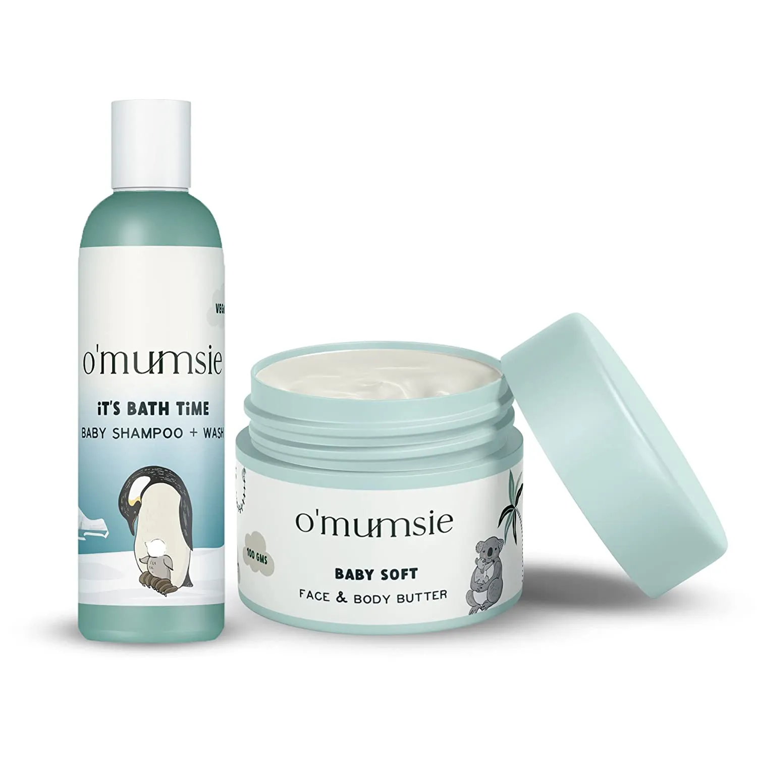 Tiny Explorers Travel Kit for Babies | Face & Body Butter, Baby Wash   Shampoo | 50 gm, 50 ml
