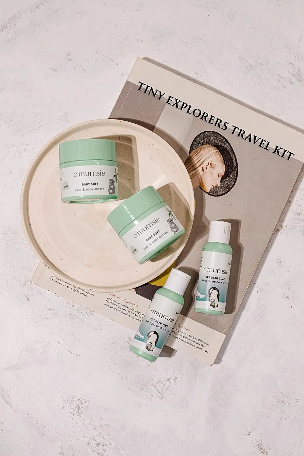 Tiny Explorers Travel Kit for Babies | Face & Body Butter, Baby Wash   Shampoo | 50 gm, 50 ml