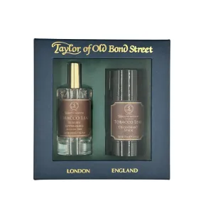 Tobacco Leaf Aftershave and Deodorant Gift Set