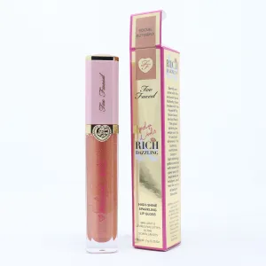 Too Faced Jordyn Woods Rich & Dazzling Lip Gloss  0.25oz/7g New With Box