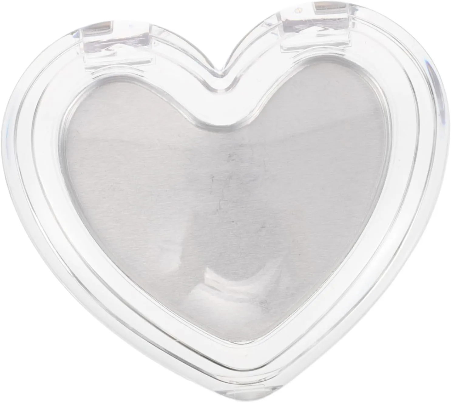 Transparent Heart Shaped Cosmetics Packaging Box Empty Clear Cream Box Jars Heart Shaped Jars for Loose Powder and Mini Lipstick Container