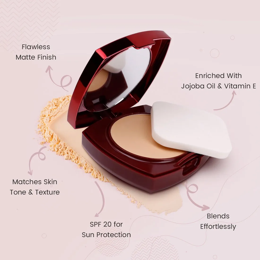 True Cover Super Blendable Compact Powder With SPF-20, Jojoba Oil & Vitamin E