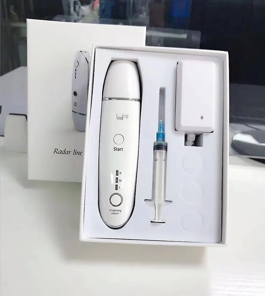 UK Plug Mini Hifu Ultrasonic Rf Face Lifting Wrinkle Removal Line V-Shape Anti-Aging Skin Tightening Eye Care BeAUty Device For Home Spa Fa1358