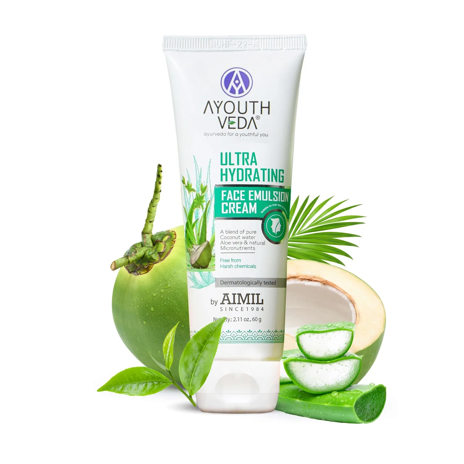 Ultra Hydrating Face Emulsion Cream With Aloe Vera & Coconut Water- 60 g