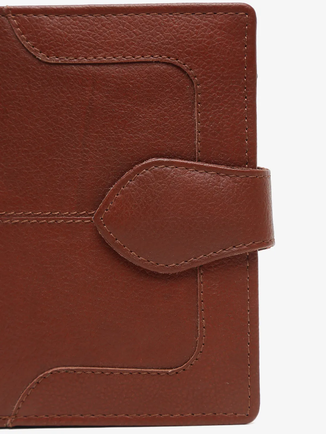Unisex Brown Solid Leather Accessory Gift Set