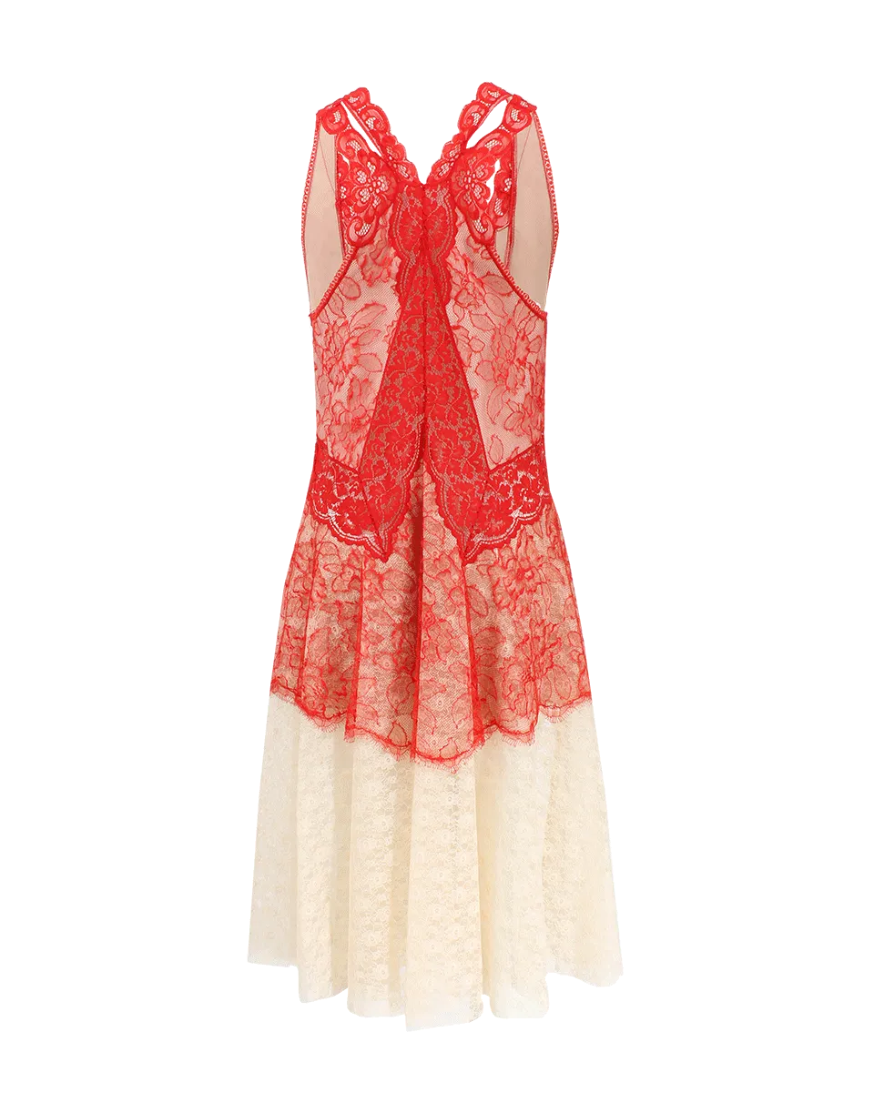 V-Neck Lace Dress