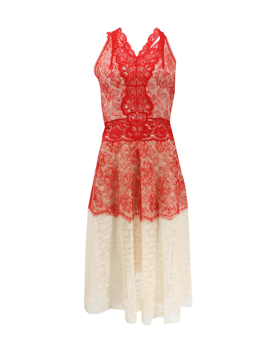 V-Neck Lace Dress