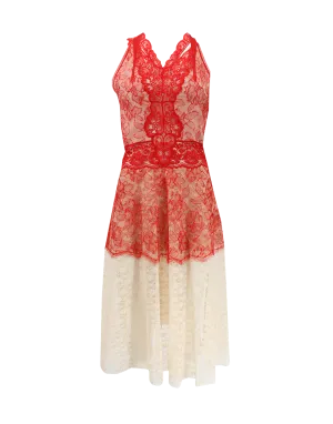 V-Neck Lace Dress