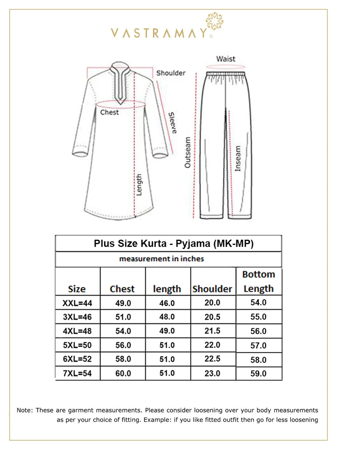 VASTRAMAY Men's Black Kurta And Pyjama Set