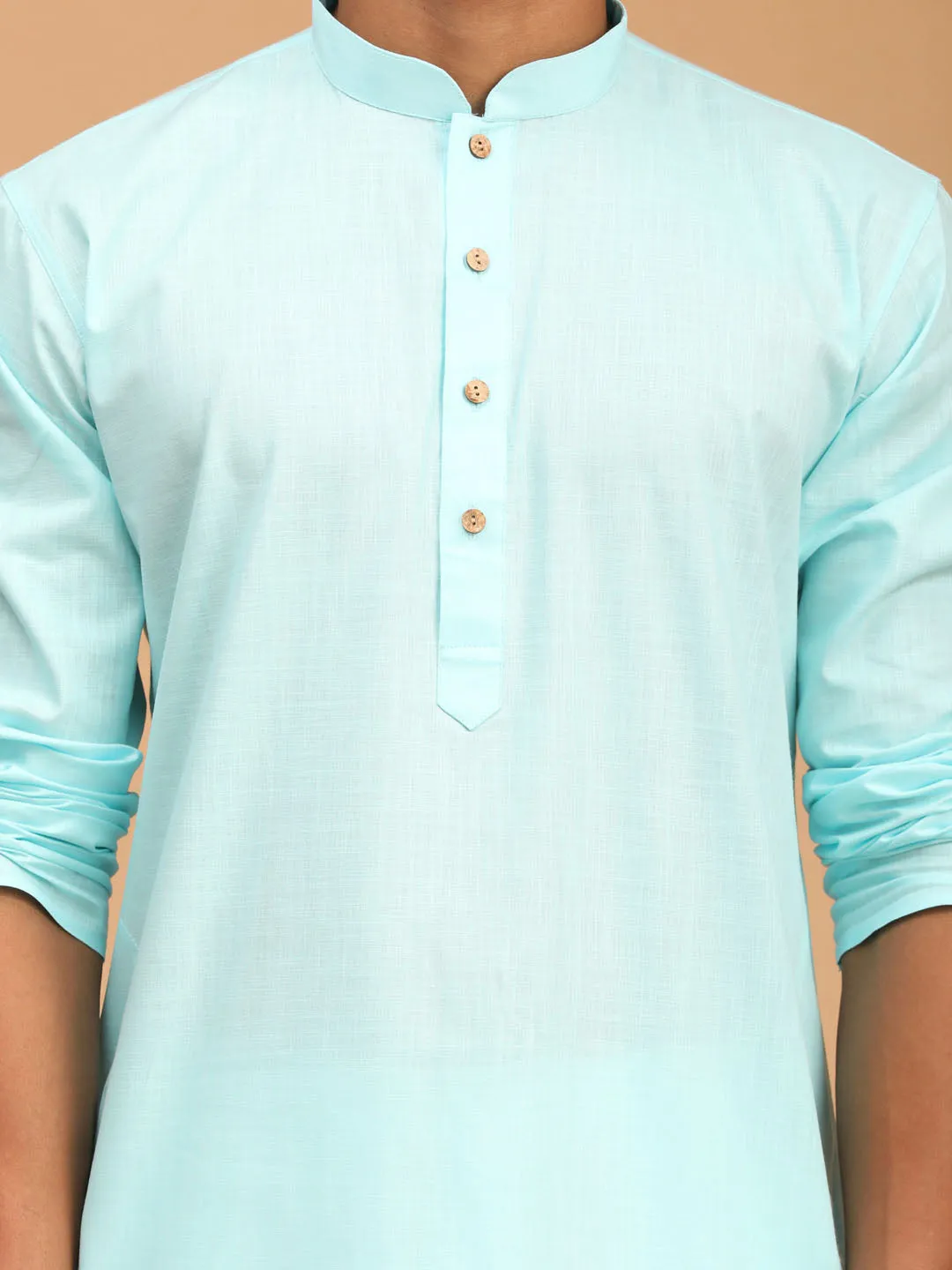 VASTRAMAY Men's Grey Nehru Jacket Kurta Set
