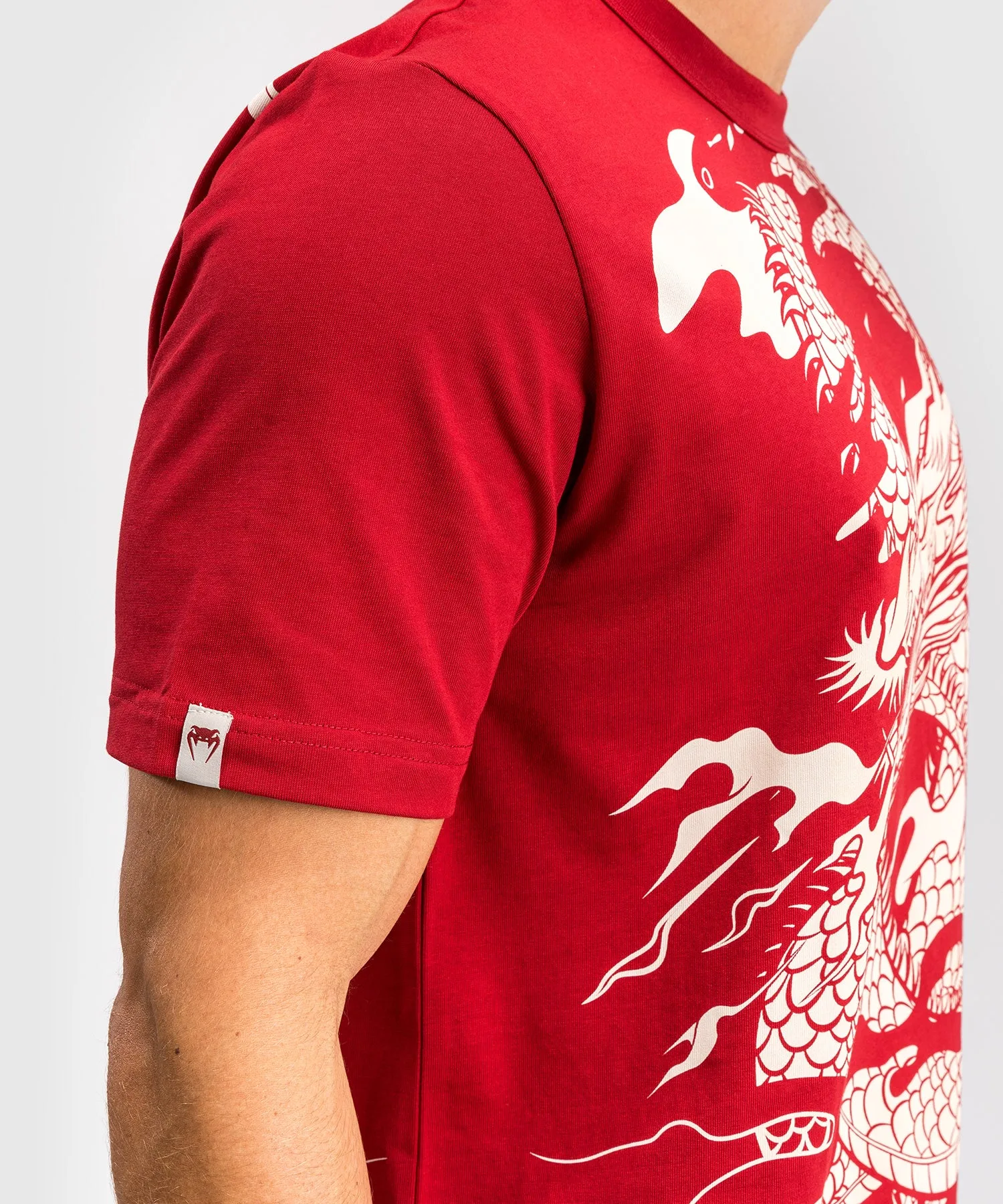Venum Dragon’s Flight Men’s T-Shirt - Cherry Red/Cream White