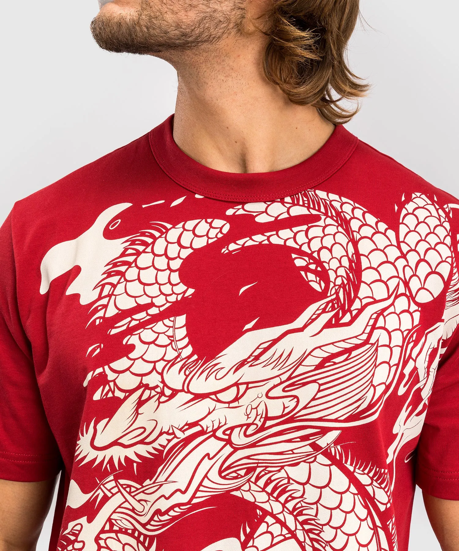 Venum Dragon’s Flight Men’s T-Shirt - Cherry Red/Cream White
