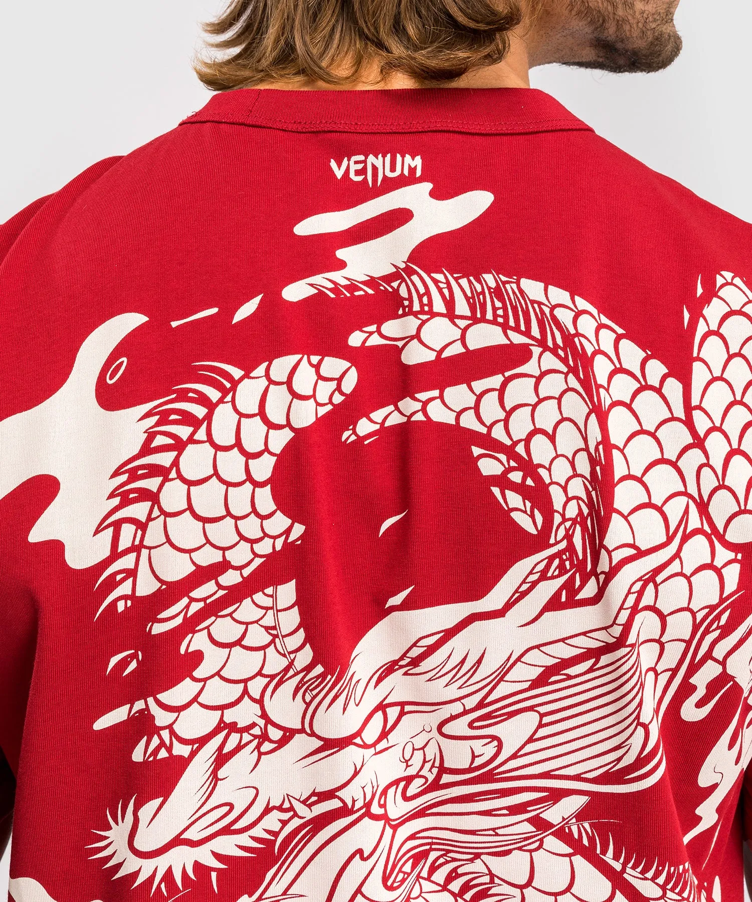 Venum Dragon’s Flight Men’s T-Shirt - Cherry Red/Cream White