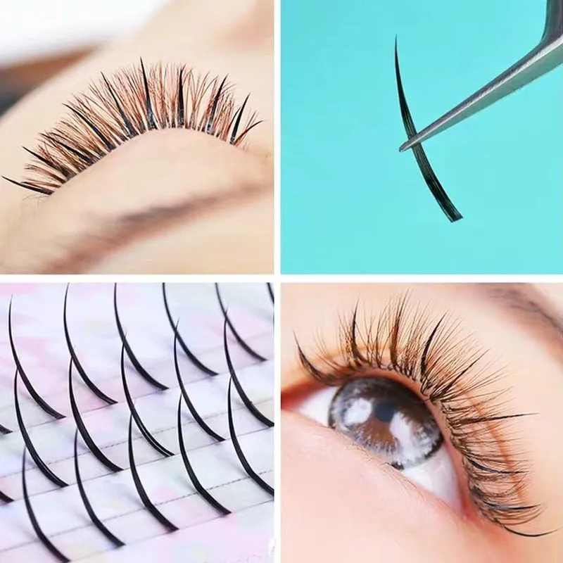 VenusFox A-Shape Professional Makeup Individual Lashes Cluster Lower Lashes Natural Fluffy False Eyelashes 3D Mink Eyelash Extension