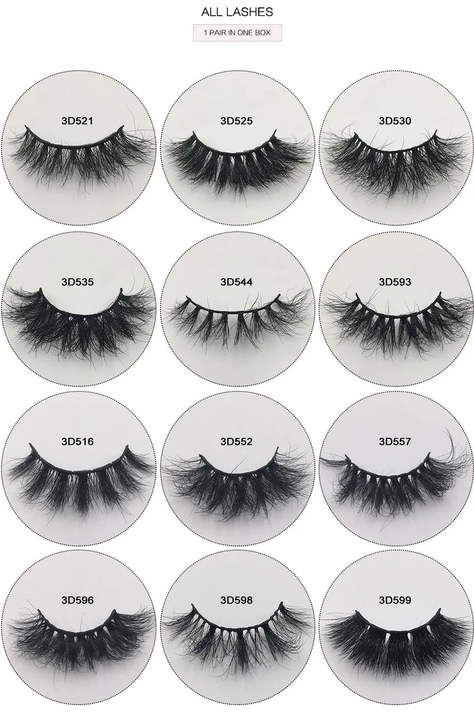 VenusFox Fluffy Mink Lashes Short Messy Wispy Natural Eyelashes 10mm-18mm Hamdmade Real 3D Mink Eyelashes Makeup False Lashes